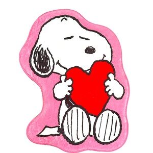 Peanuts Snoopy Valentines Day Heart Throw Rug